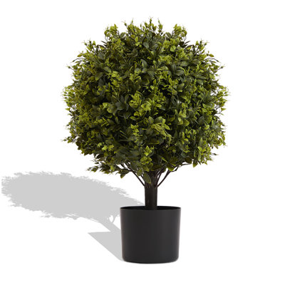 UV protection  Ball Topiary Tree for indoor outdoor Hot sales Artificial plants Greenery decoration in pot 22in 2pcs/set