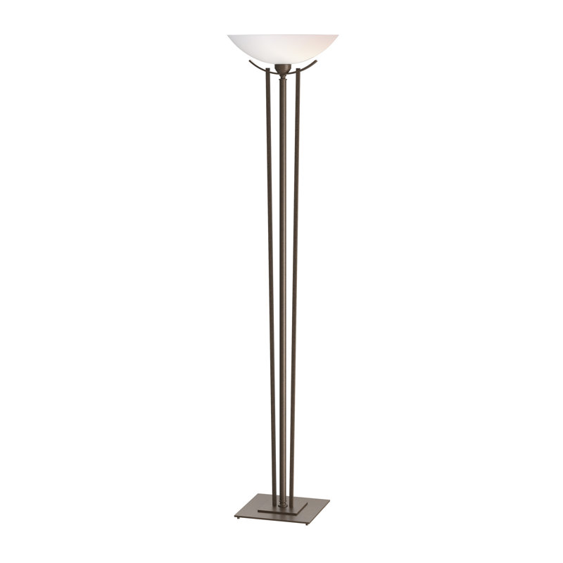 Taper 71" Torchiere Floor Lamp, Bronze, Opal