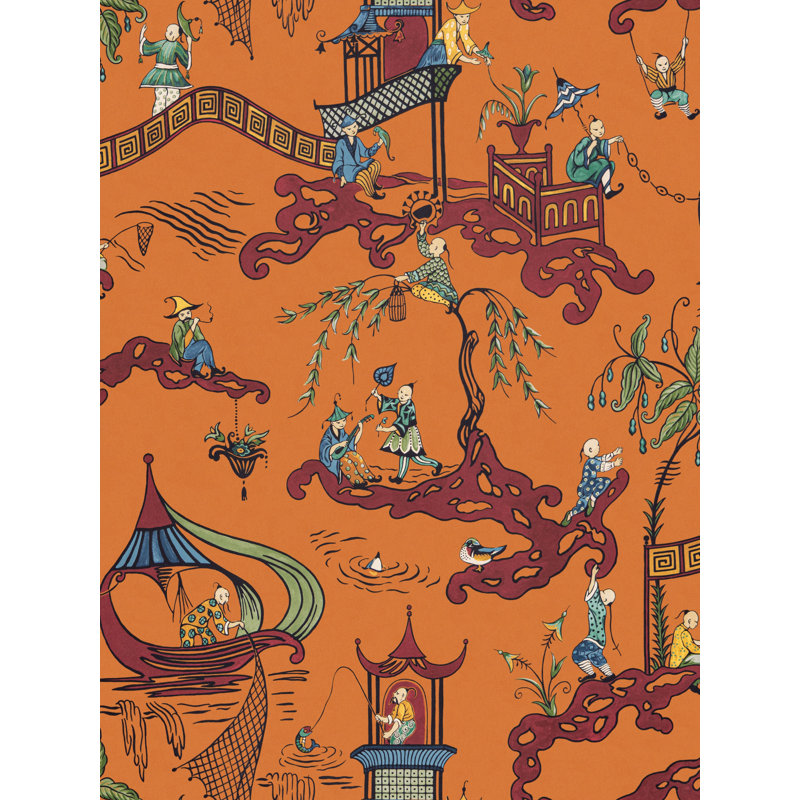 PING - WALLCOVERING, Pumpkin Port