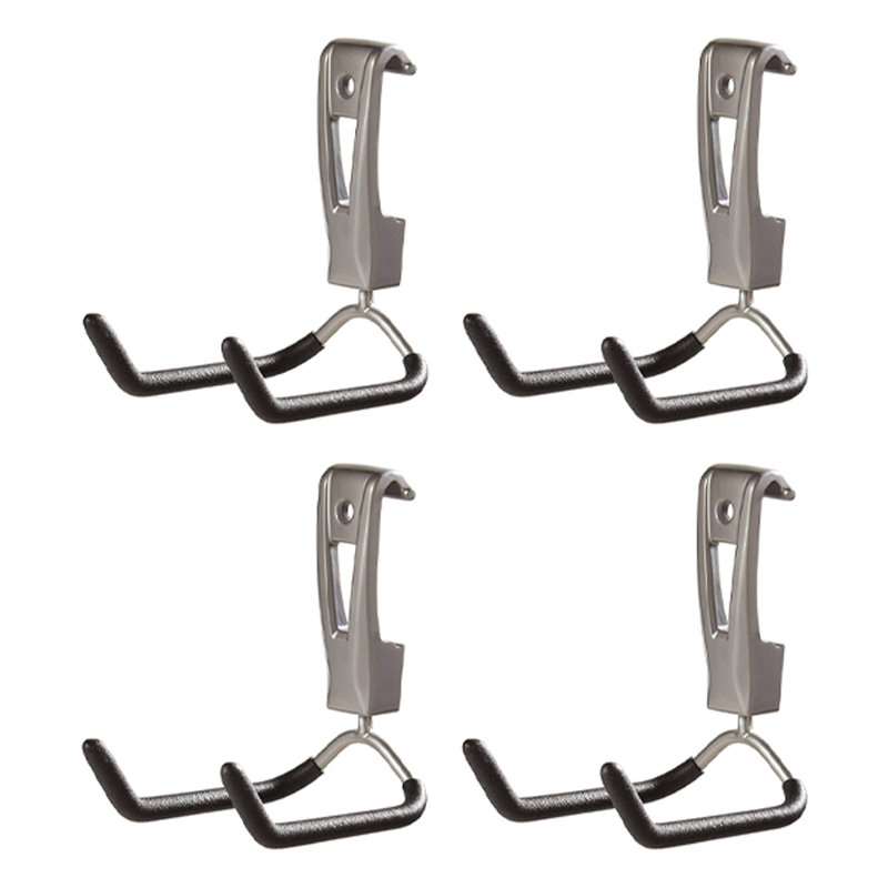Aluminum Wall Mounted Utility Hook Set for Garage Storage