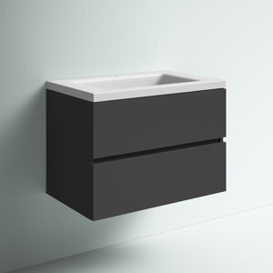 Zipcode Design™ Albion 30.5'' Wall Mounted Single Bathroom Vanity with ...