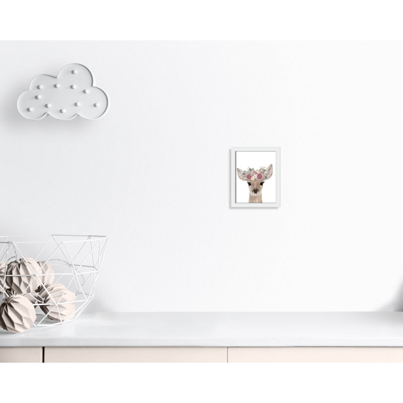 Décoration murale pour enfants, H 11 po x l 9 po x P 1,19 po, Encadré de boîte blanc