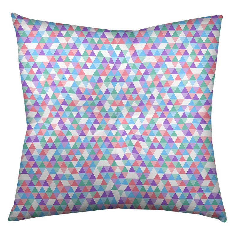 Coussin de sol Katelyn Elizabeth, 26 po x 26 po, Bleu / Rose