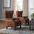 Ameliah Genuine Leather Wingback Chair-207342223