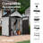 Suncast 84 in. W x 48 in. D Resin Storage Shed with Double Doors, Made in the USA-89258636