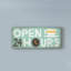 «Retro Diner Open 24 Hours Panel» par Michael Mullan, reproduction d'art textuel sur toile-33421435