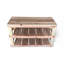 Banc de rangement pour chaussures en bois massif 8 paires-30217090