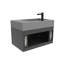 Ensemble de meuble-lavabo mural simple 30 po avec surface solide Amazon-92645202-92645204-94673673