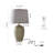 Iftikar 24" H  Table Lamp with Drum Cotton Shade
