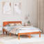 Vidaxl Bed Frame With Headboard Solid Pine Wood-113970890-113970907