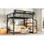 Maximized Storage Metal Loft Bed With Usb And Led Features For Modern Teen Living