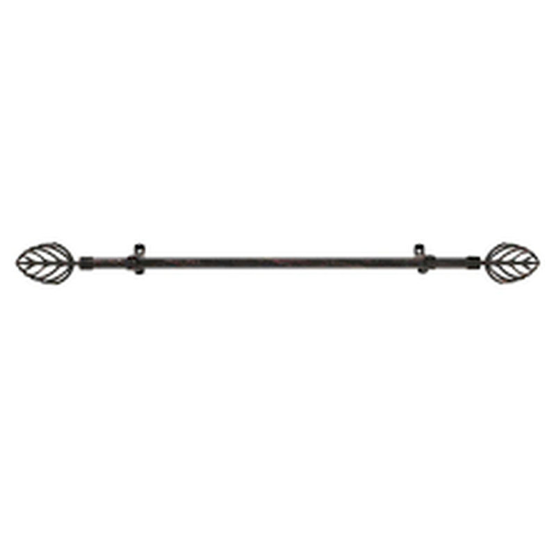 Tringle à rideaux simple métallique 1 po, 28" - 48"