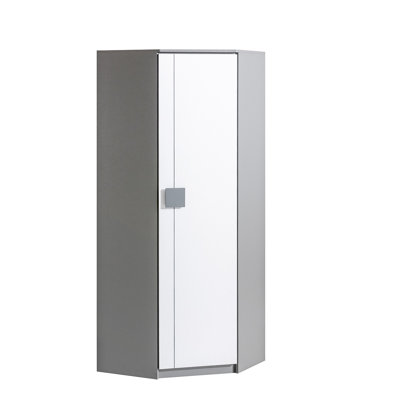 Alexssa 1 Door Manufactured Wood Wardrobe