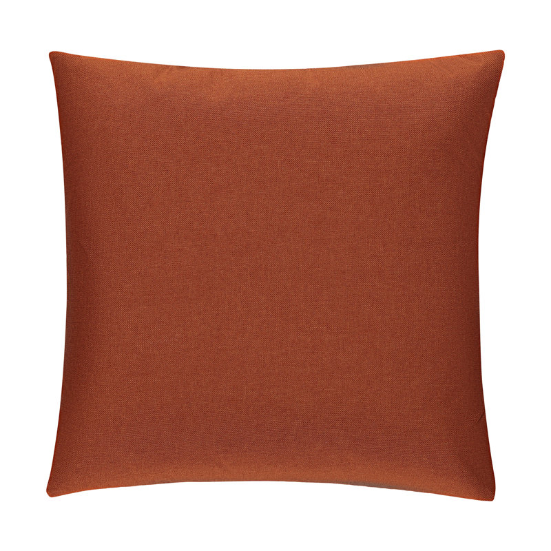 Housse de coussin carré S&G Slubb, Terre cuite, 24" X 24"