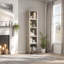 180.3cm H x 39.9cm W Bookcase