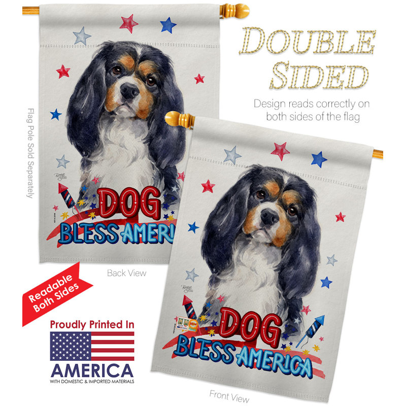Double Sided 40'' H x 28'' W Polyester Animal House Flag