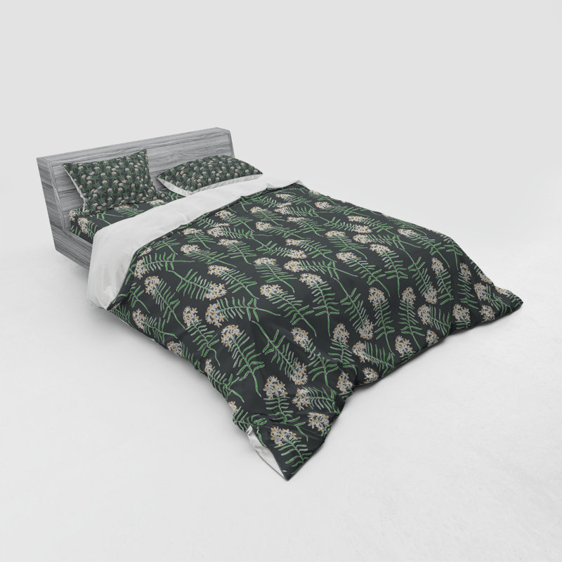 Ensemble de housse de couette en microfibre vert