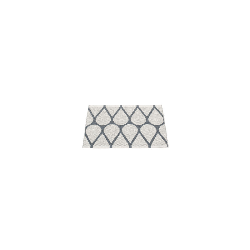 Tapis gris à tissage plat fait main, Rectangle 2 pi 3 po x 1 pi 9 po