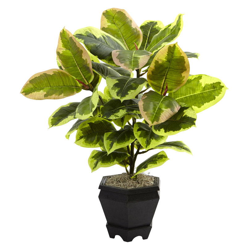 Feuille de banane artificielle en pot de fleurs 16,5