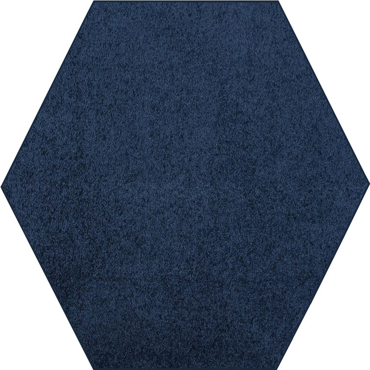Modern Plush Solid Color Rug - Navy, Pet and Kids Friendly Rug. Made in USA, Rectangle, Area Rugs Great for kids, Pets, Event, Wedding 