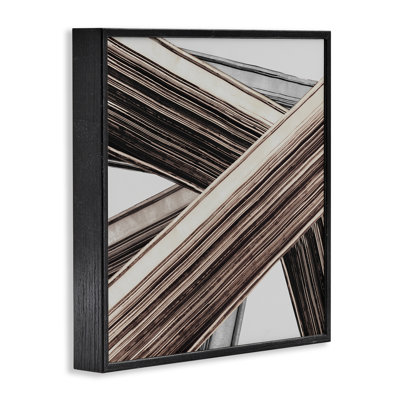 Woven Lines Composition Framed Giclee Art by PI Studio