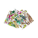 Plumeria Natural Hemstitch Cocktail 6" Linen/Cotton Napkin