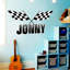 Autocollant mural de course-1051967474-1049289209