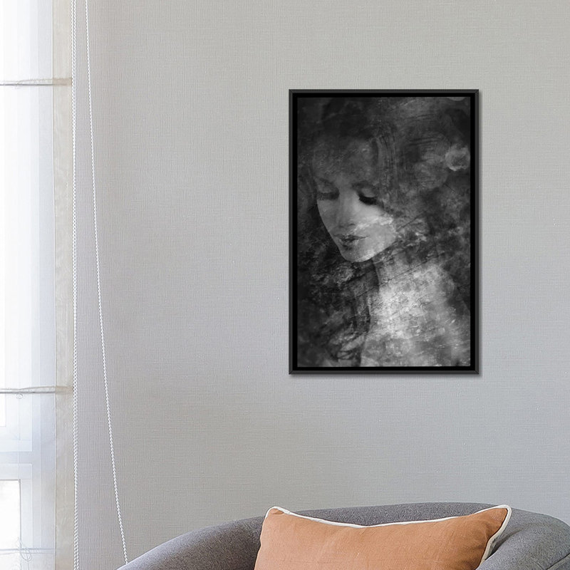 « b&w ii », impression sur toile, H 26 po x l 18 po x P 1,5 po, Pas de tapis, Toile avec cadre noir