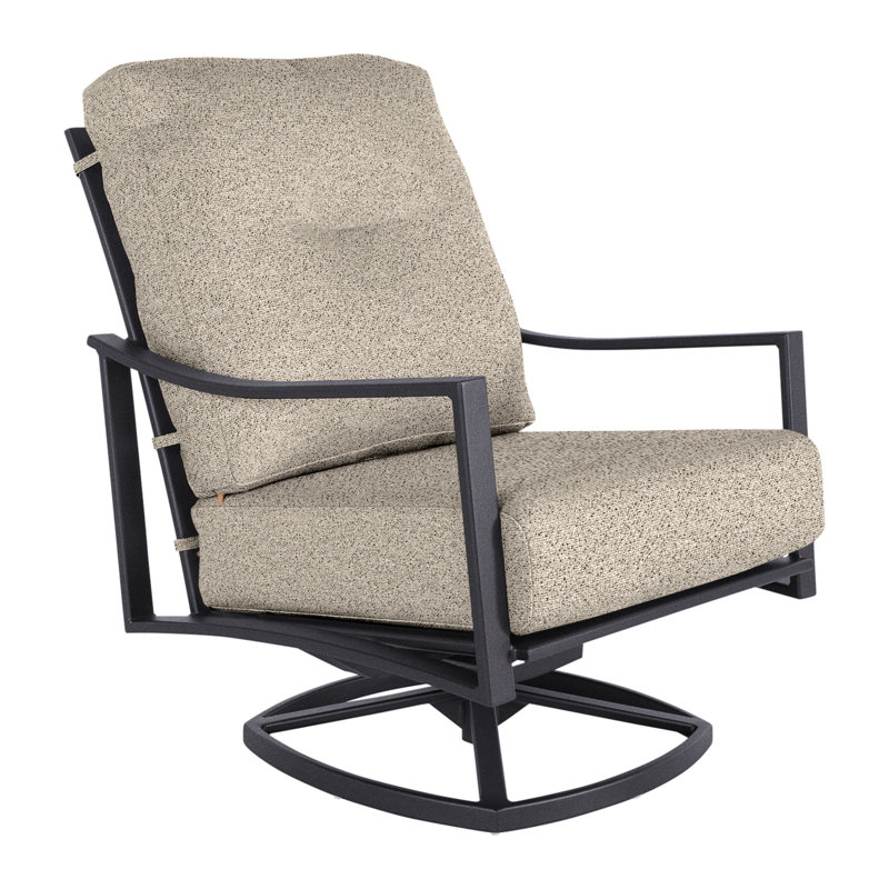 Avana Outdoor Rocker Chair, Graphite, Harris Stone