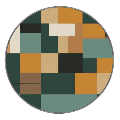 Tapis à blocs abstraits