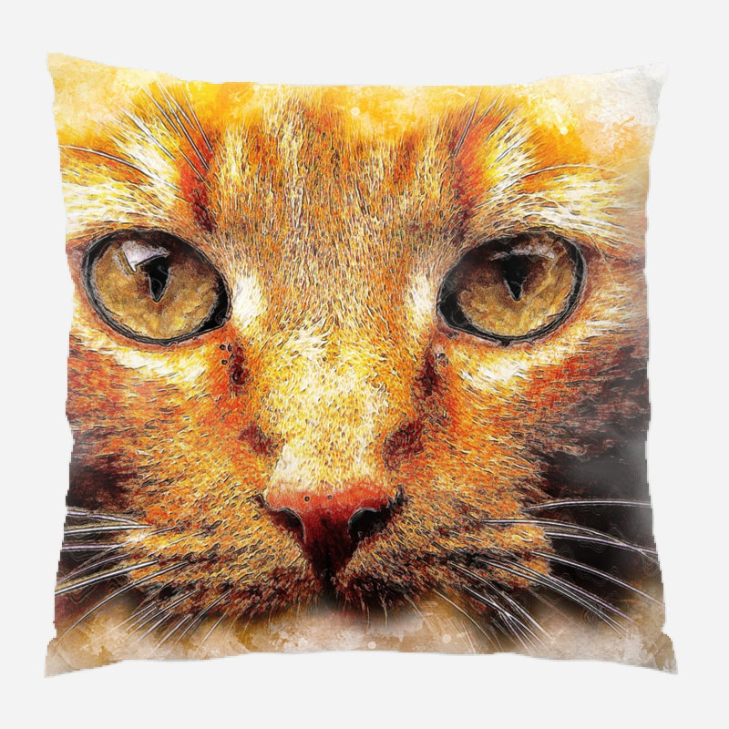 Housse et insert de coussin carré Crossen, Microsuède, Intérieur