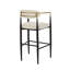 Ensemble de 2 chaises de salle à manger rembourrées avec tabouret de comptoir-15054312-15054319