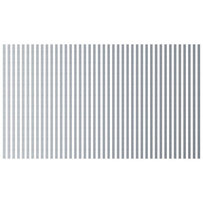 Shiplap Wall Panelling, Silver Mirror, 47" H x 42" W