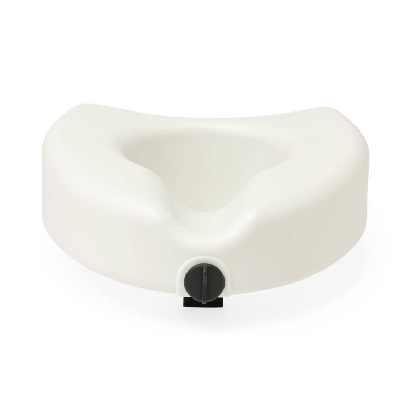 5" Raised Locking Toilet Seat, Microban Treated, No Arms