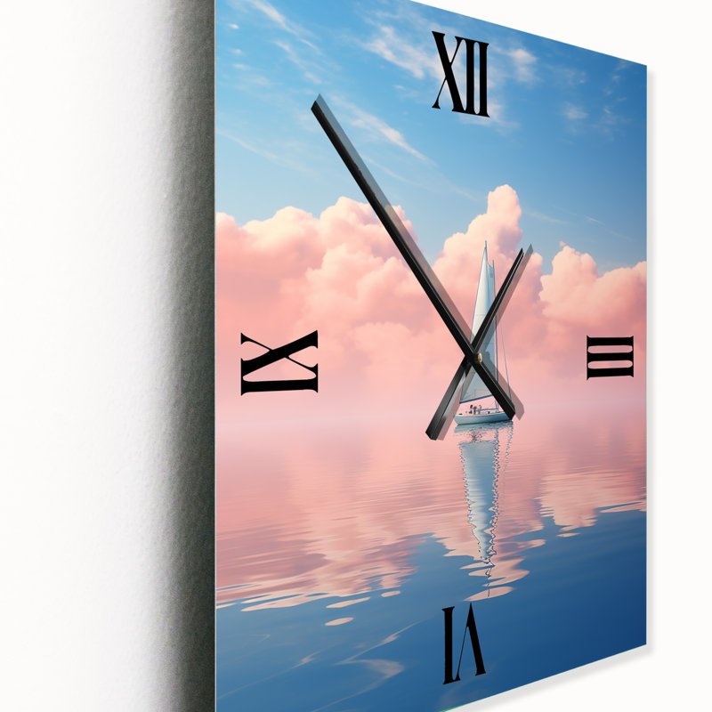 Brindell - Horloge murale bateau surdimensionnée, Moyen