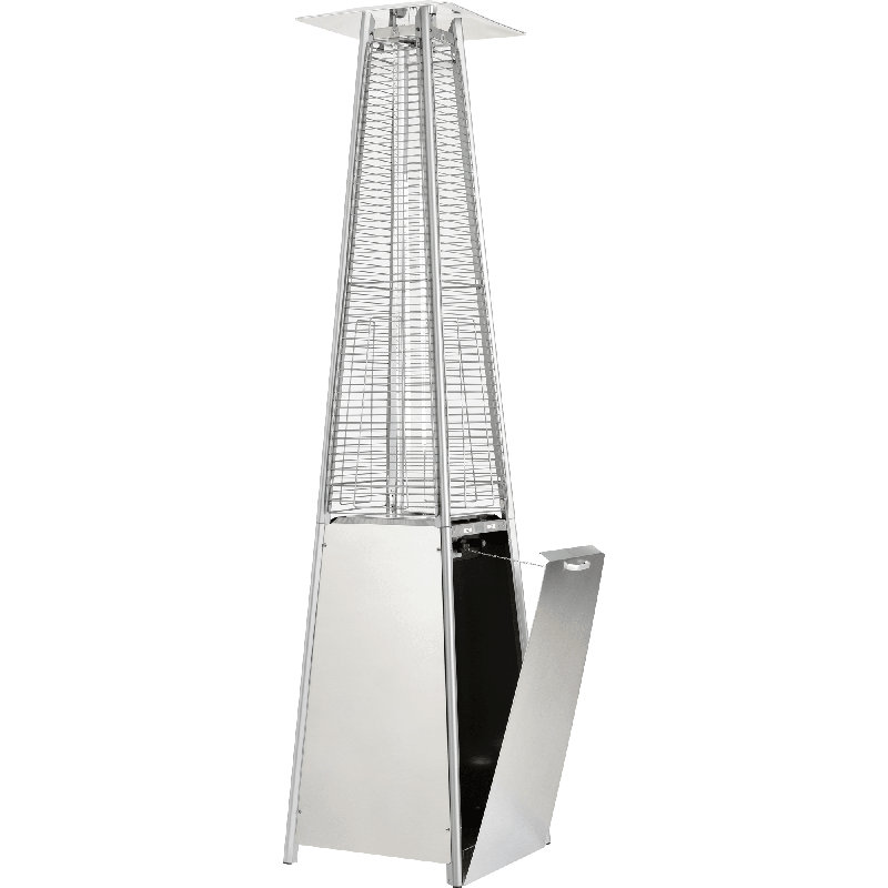 Downton Stainless Steel Propane Standing Patio Heater