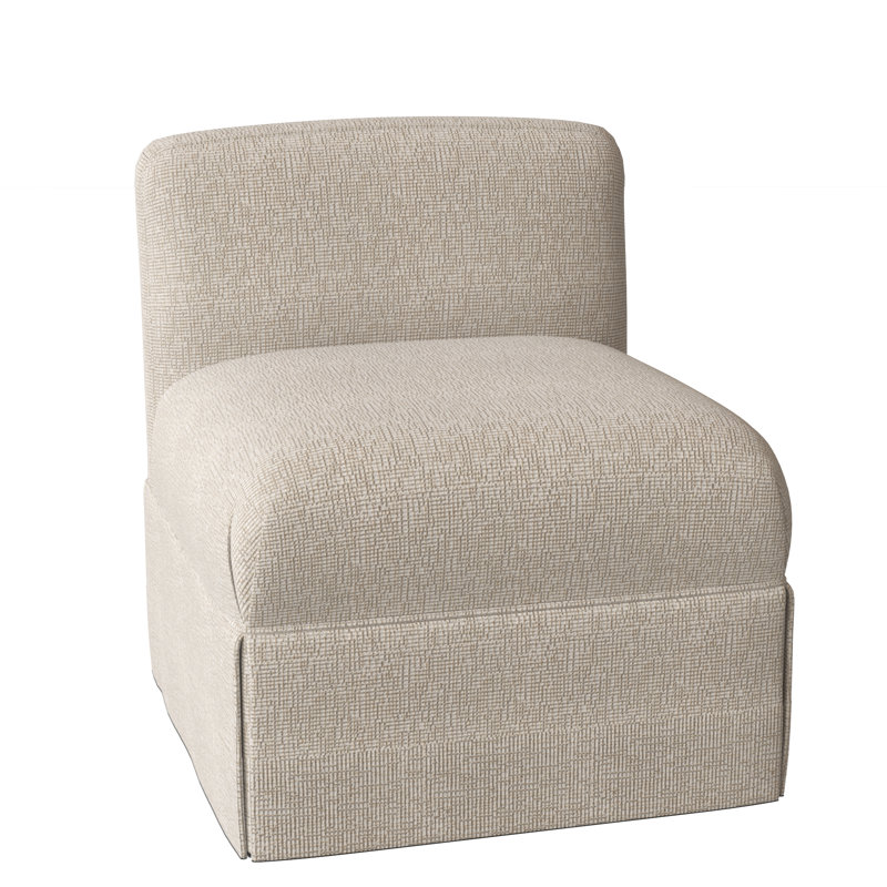 Chloe Slipper Chair, Stepping Stones Ivory