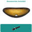 Lavabo vasque de salle de bain Artistic Gold