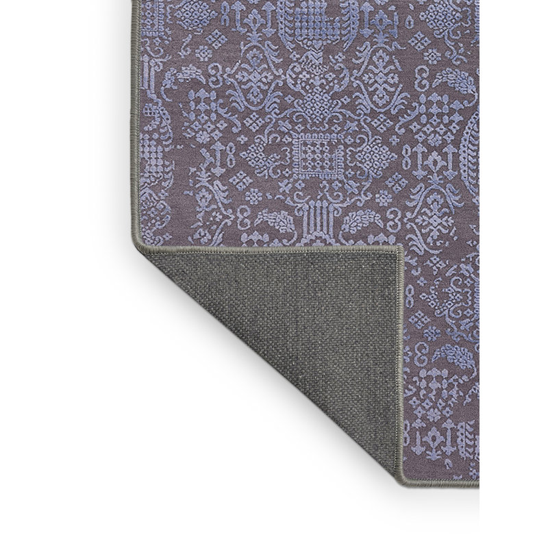 Tapis oriental bleu / gris Guilden, Rectangle 2 pi x 3 pi