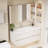 Modern simple white bathroom cabinet