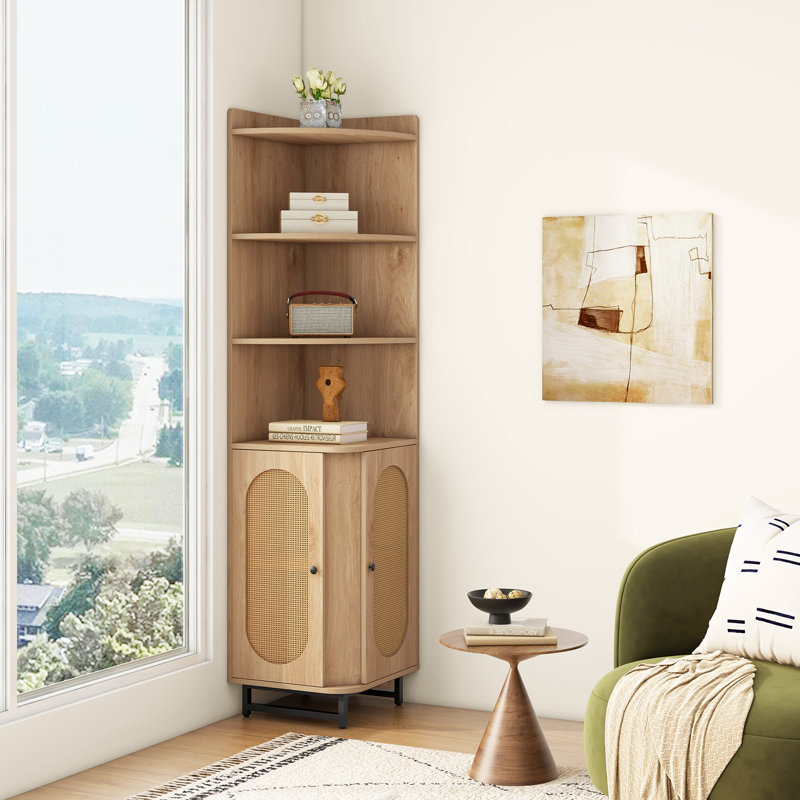 172cm H x 40cm W Corner Bookcase