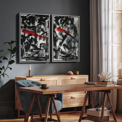 Art mural encadré, rétro, antique et classique pour chambre à coucher - 16 po x 24 po