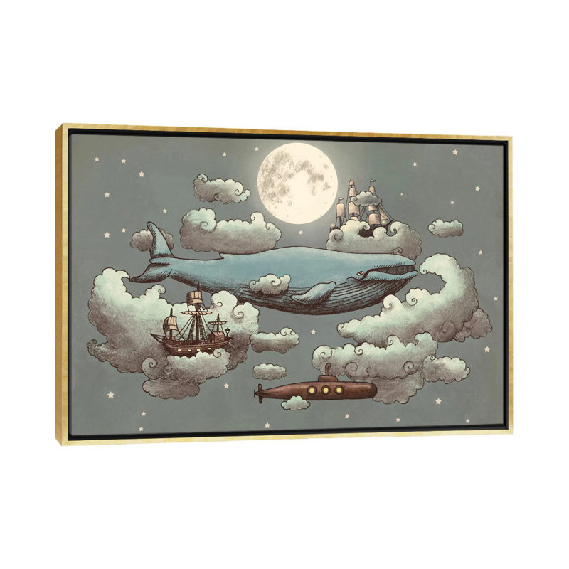 # 1, art sur toile, Encadrement doré, H 32 po x l 48 po x P 1,5 po