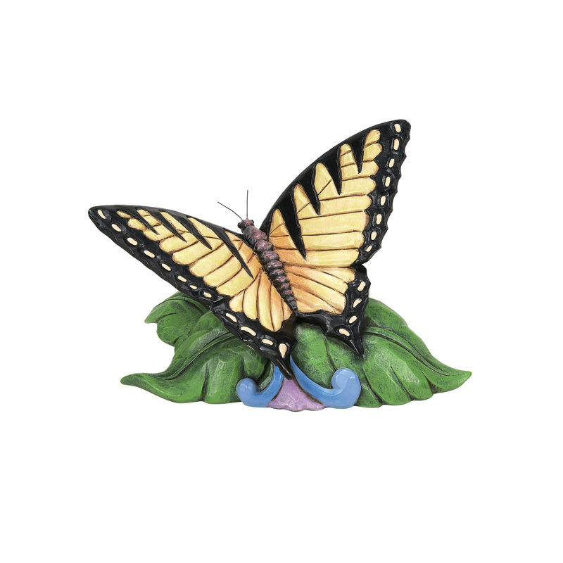 Jim Shore Heartwood Creek Mini Swallowtail Butterfly Figurine 3in H