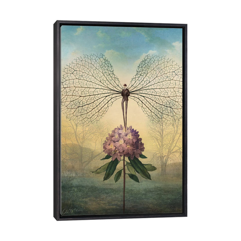 «Morning Flight» par Catrin Welz-Stein - impression d'art graphique, H 40 po x l 26 po x P 1,5 po, Pas de tapis