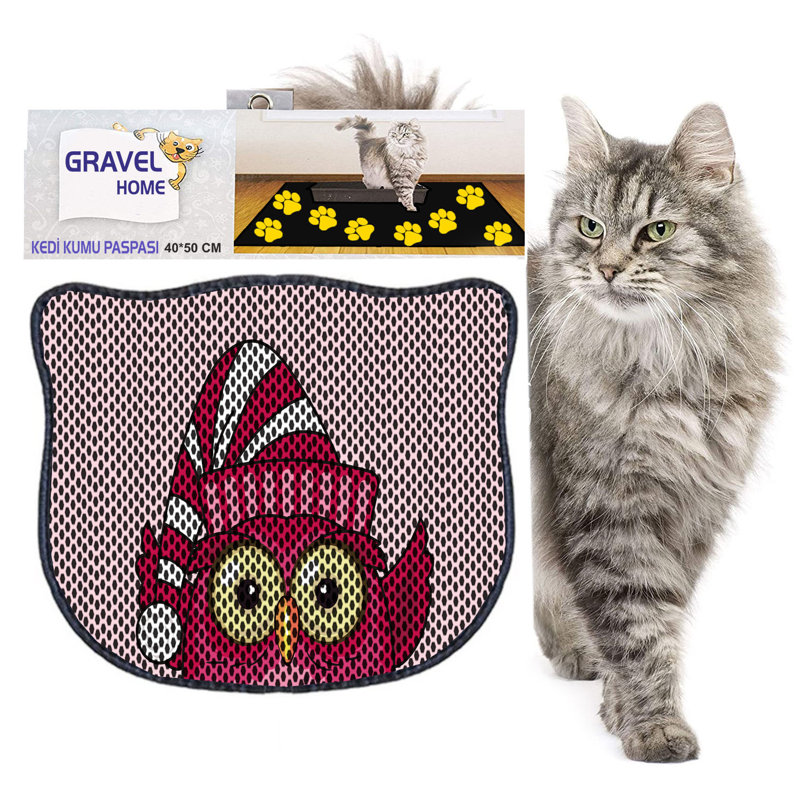 Durable Cat Litter Mat, 15.7 x 19.7 inches | 50% PVC / 50% Polyester, Machine Washable & Vacuum Friendly | Perfect for Easy Cleanup, Non-Slip Design to Keep Your Home Clean & Fresh, Ideal for Pet Owners