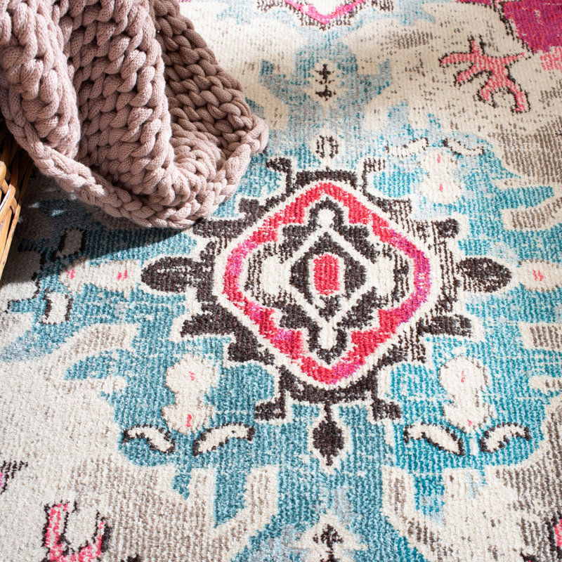 Almyra Oriental Area Rug, Runner 2'2" x 6', Pink/Multi