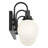 3-Light Black Vanity Bath Light with Opal Glass Shades-1391185140