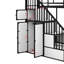  Lit superposé simple en forme de château avec garde-robe et rangement multiple Khaleesah-106956822
