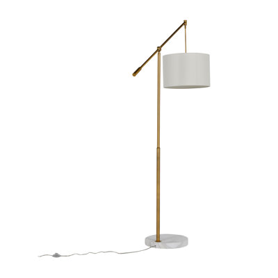 Fulton 83'' Plaster White Arched Floor Lamp